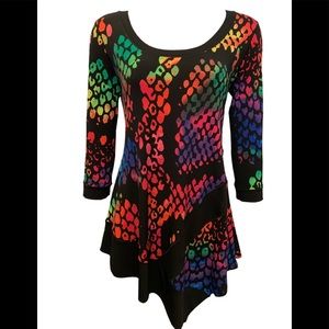 EVA VARRO SAVANNAH TIPPED TUNIC BRIGHT LIGHT